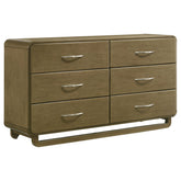 Amsbury 6-drawer Dresser and Mirror Nutmeg